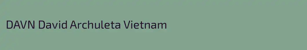 DAVN David Archuleta Vietnam